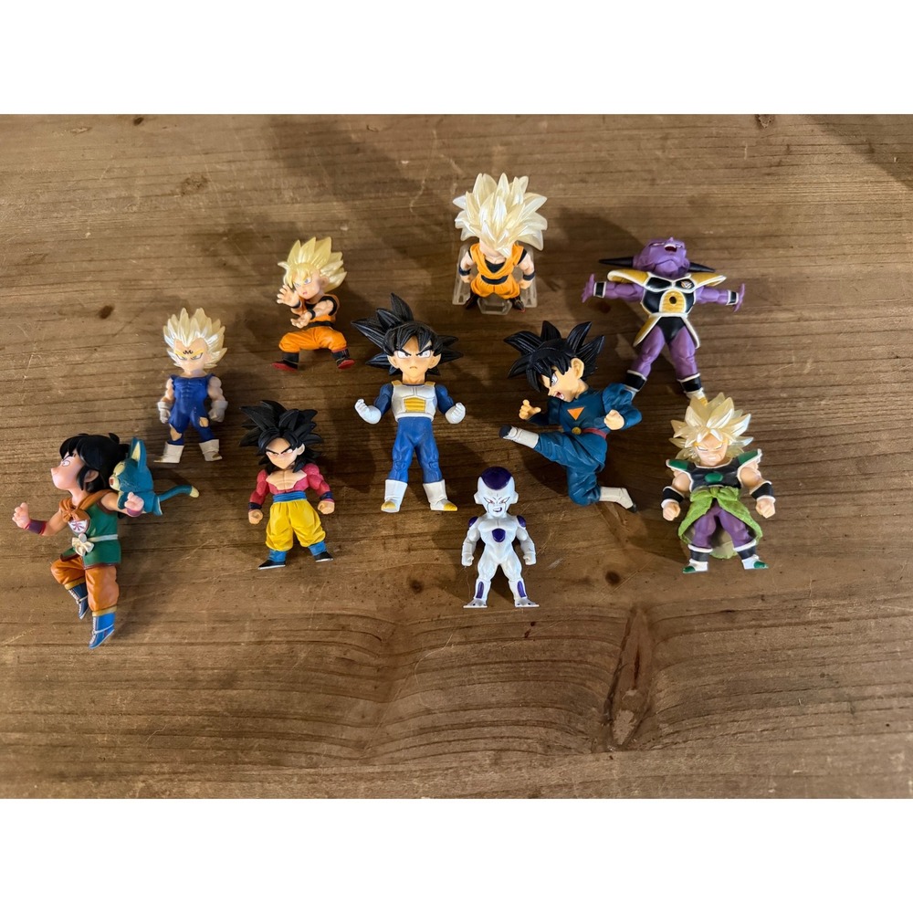 Dragon Ball Z GT Mini Figure Lot Goku Vegeta Frieza Broly Ginyu Force 10pc Set